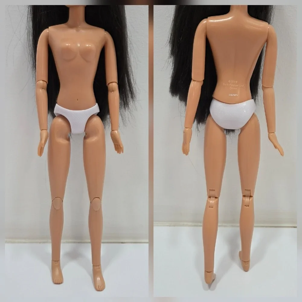 Liv Doll Daniela & DJ Spin Master Nude Doll W/ Brown/Red Wig & Earrings Only
